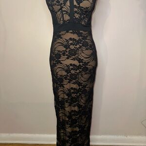 Elegant Black Lace Dress